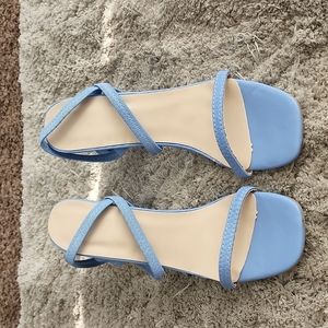 Blue heels size 7